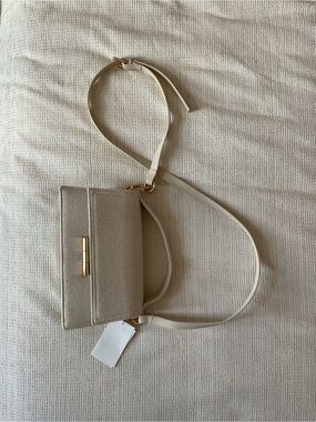 H&M Linen Crossbody Bag NWT